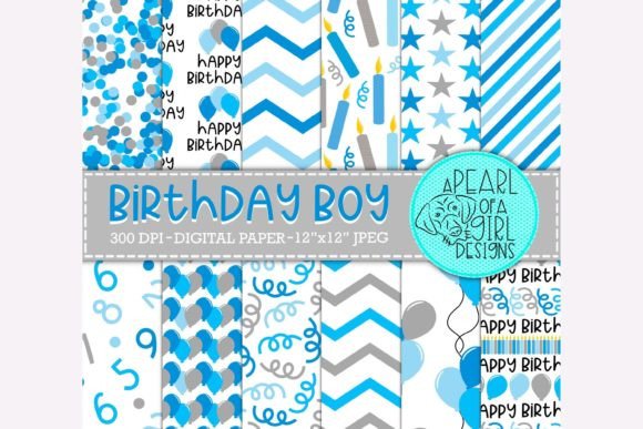 Birthday Boy Digital Paper