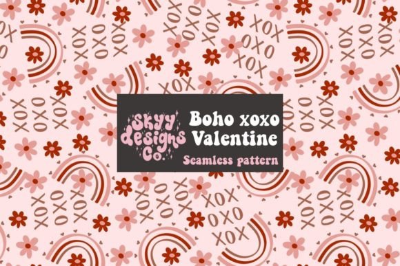 Boho Xoxo Valentine Seamless Pattern: A Versatile Design Asset for Thoughtful, Inclusive Celebrations