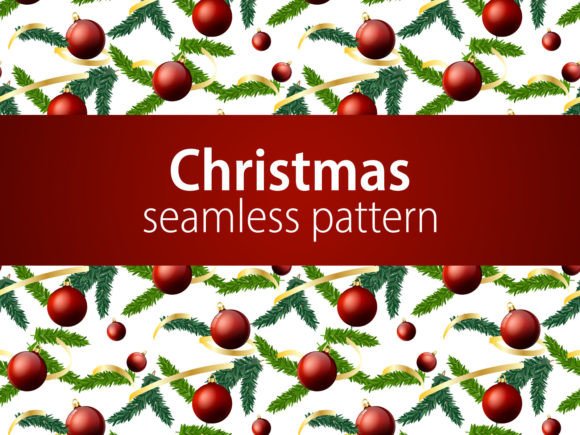 Christmas Tree and Balls: Seamless Vector Patterns for Festive Creativity
