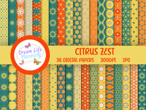 Citrus Zest Digital Papers