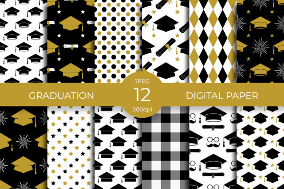 Graduation Digital Paper Bundle: A Creative Toolkit for Celebrating Academic Achievement