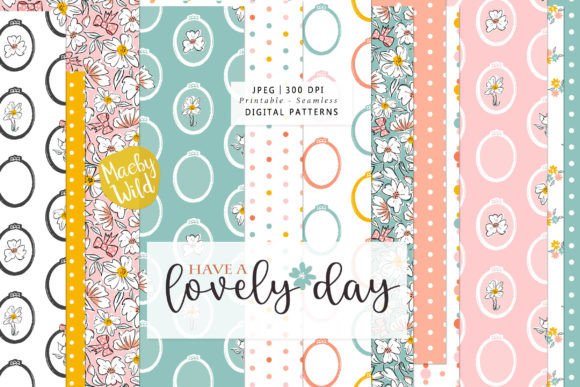 Have a Lovely Day Digital Pattern Papers