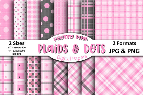 Pink Valentine Nursery Plaids Dots