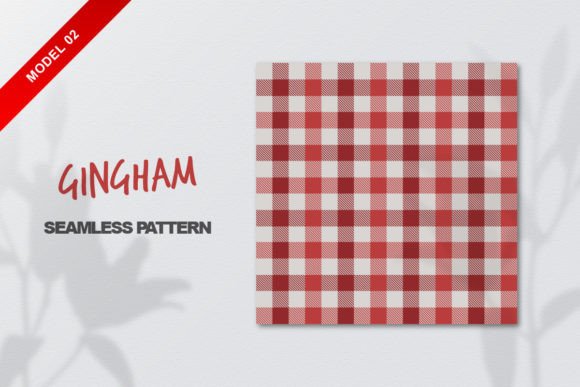 Red Gingham Seamless Pattern