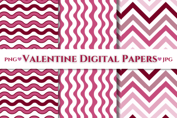 Valentine Zig-zag Patterns: Clean, Scalable Digital Papers for Thoughtful Design Work