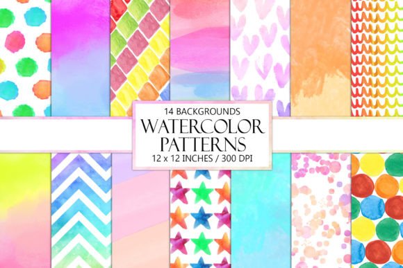 Watercolor Pattern Digital Paper: A Creative Resource for Designers and Artists